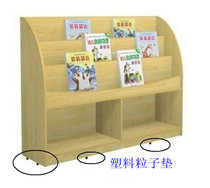 Childrens bookshelf ladder bookshelf Book magazine storage rack kindergarten storage rack solid wood bookshelf bookshelf