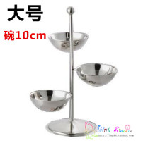 Bar ktv snack dish bowl 10cm stainless steel snack dish snack rack nut cup fruit dish melon seed snack