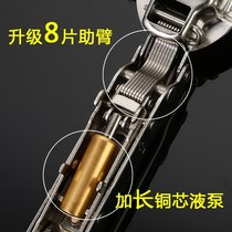 Spring folding cushion damping hinge wardrobe door cabinet door hinge half pressure full pressure large bend