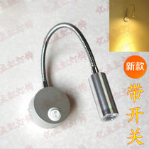 LED Wall lamp with switch Mirror Headlight Aisle light Painting light Mural light Hotel bedside hose spot light 3W reading light