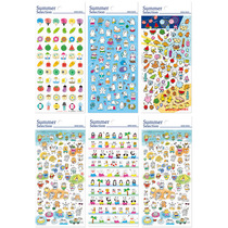 Day-Style Hand Ledger Stationery Diary Album decorated with whole PVC stickers Summer sticker kitty Hawaiian small animals