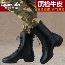 Water Soldiers Dance Boots Women Shoes Softbottom Modern Jazz Dance Shoes Square Dance Shoes Heightening Black