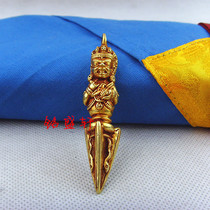 Tibetan Buddhism multiplier Nepal imports handmade single gilded pu ba ggs chu demon subduing Diamond prongs