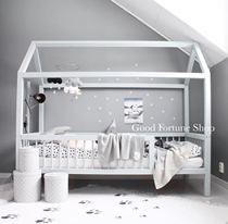 Full Hand Custom Series New Wooden Fencing House Styling Game Bed Children Room Decoration Matching Props