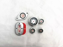 Aluminum alloy oil mirror oil Standard Oil Level Observation Mirror air compressor oil mirror hexagonal screw into the city aluminum oil mirror shape