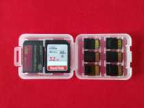 Flash memory card Memory card storage box 6 TF card SD card Sony MS memory stick short stick 8-in-1