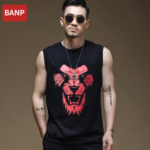 Vest male fitness shoulder man loose cotton chopped sleeve summer jersey male tide without sleeve t-shirts