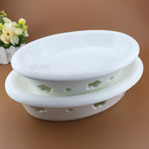 Hotel ceramic catering dayu11 plate soup plate soup pot stove can heat insulation tableware denier plum blossom stove