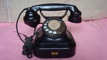 Antique Collection of Japanese iron floor shell ceramic disk dial old telephone nostalgia communication
