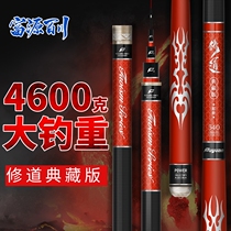 Fuyuan Baichuan fishing rod hand rod Ultra-light super hard carbon Taiwan fishing rod Giant hard 19 tune 5 4 meters carp rod large object rod