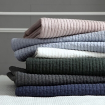 South Korea imported solid color soft water washing cotton-derived seam cotton mattress multi-use summer cover sheet Multi-Color
