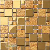 European-style glass mirror electroplating resin flower mosaic TV background wall shop bar entrance KTV decoration stickers