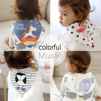 New cotton gauze baby pad back towel sweating towel kindergarten baby sweat towel children sweat towel spring and summer