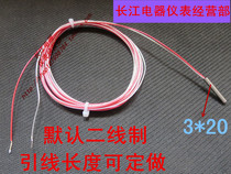 Imported PT100 PT1000 platinum thermal resistance waterproof temperature sensor temperature sensor 3*20 platinum resistance electric heating coupling