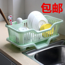 Kitchen storage rack Kitchen utensils Drip bowl rack for plates Tableware drain rack Dish rack