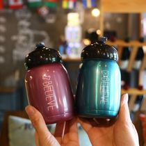 Korean mini compact 304 stainless steel thermos portable cute small water cup Student men and women handy cup