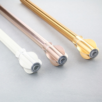 (Send a full set of accessories) Thickened aluminum alloy Roman Rod silent curtain rod single rod double rod curtain track pole