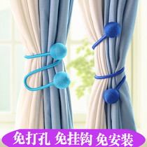 Curtain tie strap tie with a modern simple pair of jewelry European-style bundled rope creative hanging ball flower