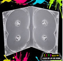 14 CMM DVD4 disc disc cartridge 4 piece transparent packaging DVD disc box with film can be inserted