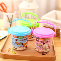 Deli color clay childrens toys 24-color art supplies Ramen King plasticine set 7022 primary school students handmade clay with mold Kindergarten baby 12-color barrel 3D