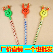 Large smiley face blowing dragon blowing roll whistle novelty nostalgic childrens small horn toy stall hot wholesale