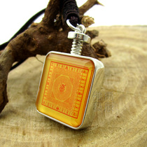 YC932 new boutique double face big with coursing crystal glass alloy silver-plated Buddha Pendant Pendant Customizable