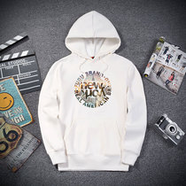 Hong Kong Tide brand hooded sweater mens loose Korean version of the trend spring and autumn printing couples set-up Hong Kong hoodie