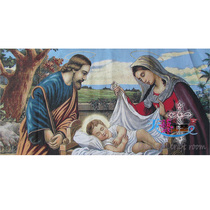 Icon Cotton woven hanging portrait Catholic Holy Relics Holy Family Jesus Christmas No 50 European-style frameless decorative painting Direct sales