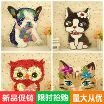 Clothes cloth patch patch patch patch patch large decal sequin beads embroidery DIY sewing hole pants fashion decorative stickers