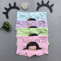 Girl Shorts Flat Corner Underwear Small CUHK Children Pure Cotton Shorts Head Girl Elementary School Kids Big Code Underwear