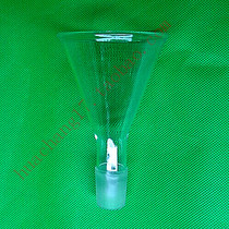 High borosilicate glass triangular funnel addition funnel 60 75 90MM 24# standard can be customized