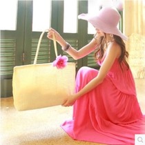 Sima Beach special bag big straw woven bag fashion beach swimsuit sunscreen special bag beach bag