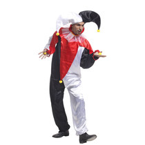 cosplay clown dress masquerade dress bar game funny clown suit black and white clown costume