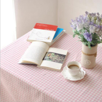 Wood Wan Green Retro Pink Plaid Table Cloth Small Clear New Table Cloth Cotton Linen Tea Table Cloth Desk Cloth Desk Gaib