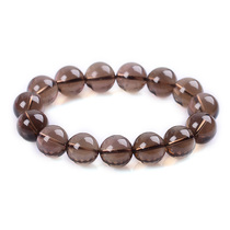 Crystal stalls natural tea crystal bracelet for men and women accessories smoke crystal this year Buddha beads jewelry handstring gift