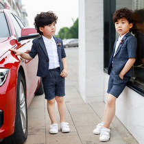 Flower girl dress Boy Boy Boy small suit vest suit summer children dress handsome baby Summer performance suit