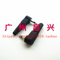 3 5MM male plug mono audio frequency head 3 5 earphone plug small two-core earphone bending plug 90 degrees