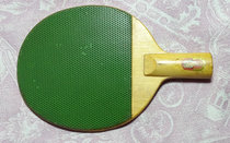 Old-fashioned collection props rubber table tennis racket