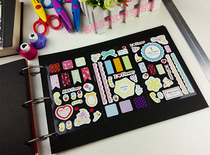 Small paste painted diy Korean version handmade with cartoon Inn style French style paper decorations with 3 pieces of entry