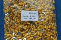 SV1 25-4 Cold pressed wiring terminal wire ear fork pre-insulated end head 1000 only