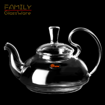 Heat-resistant High-temperature lead-free glass Kung Fu flower tea pot Filter tea set