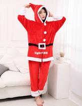 Polar Fleece Kigurumi Christmas Santa Claus Adult Cosplay Co