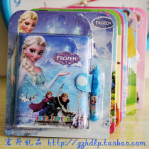 Frozen stationery notebook mini cute small notebook diary with pen notebook children gift prize