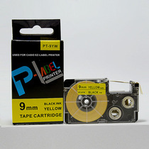 Ordinary domestic label paper PT-9YW instead of XR-9YW1 9MM black on yellow label with printer ribbon