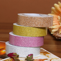 Korea DIY photo album album paper tape shining gold powder paper tape 4 colors optional