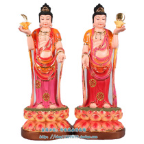 12 16-inch daylight Moonlight Bodhisattva resin Dunhuang color stickers gold crafts home entrance feng shui ornaments