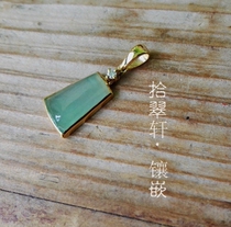 18k gold jade bamboo ring pendant (Zhao 囃囍囎ࢮࢮࢮࢮࢮࢮࢮࢮࢮ嵳क़嵳嵳嵳क़嵳嵳23