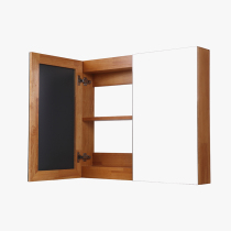 Style Nordic Minimalist Day Series Log 100 Hitch Solid Wood Rubber Wood Bathroom Mirror Cabinet Locker