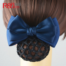 Nurse floral headdress Korean professional Net pocket cute bow hair net hair hair accessories hotel stewardess hairclip hair set