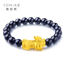 You Nike Gold Transfer Bead Strings 3d Hard Gold Brave Bracelet Agate Bracelet Womens Tanabata Gift Golden Brave